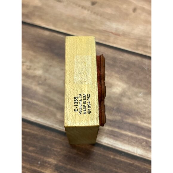 1994 PSX E-1355 HARK THE HERALD ANGELS SING WOOD MOUNTED RUBBER STAMP - Picture 3 of 5